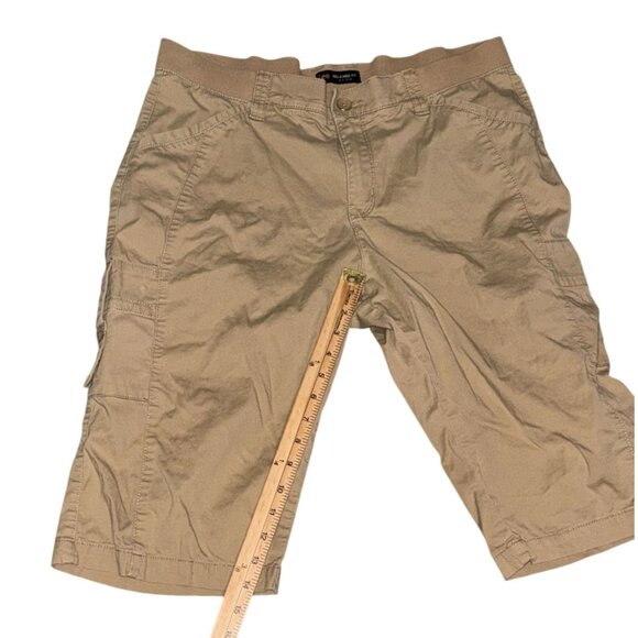 Lee Relaxed Fit Mid Rise Cargo Shorts Petite Khaki - Picture 8 of 8